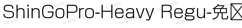 ShinGoPro-Heavy Regu字体转换